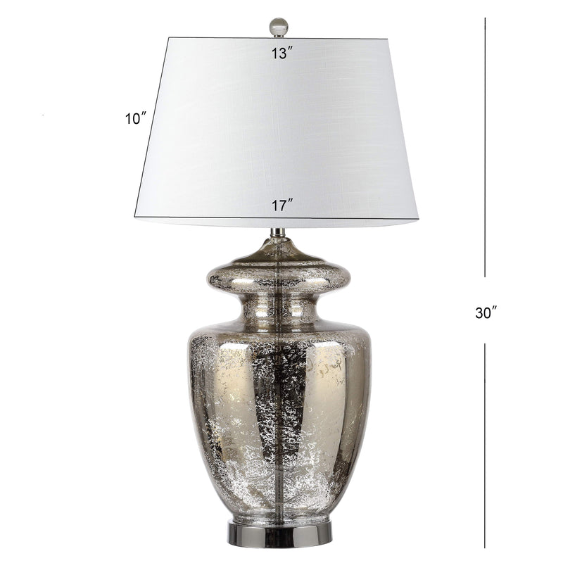 Hughes 31" Glass LED Table Lamp - JONATHAN Y