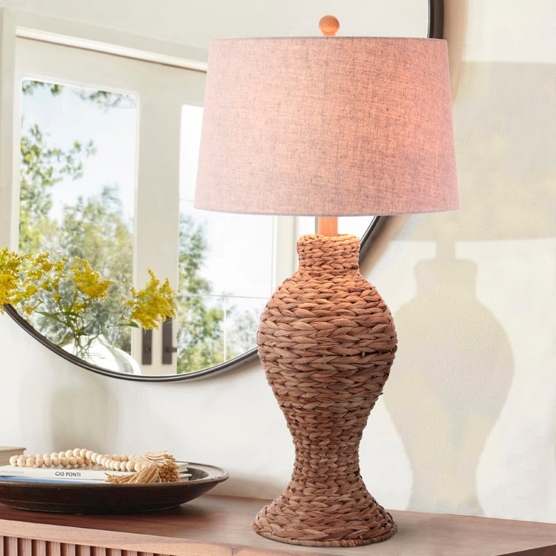 Elicia 31" Seagrass Weave LED Table Lamp