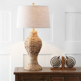 Elicia 31" Seagrass Weave LED Table Lamp - JONATHAN Y