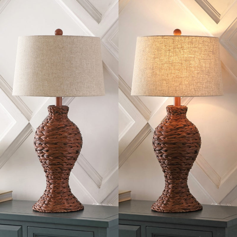 Elicia 31" Seagrass Weave LED Table Lamp