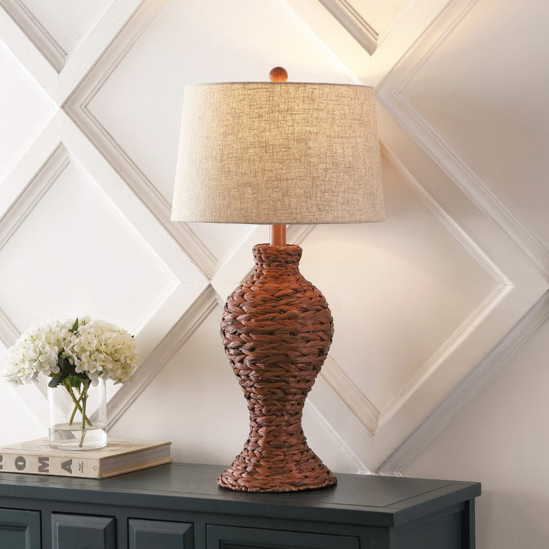 Elicia 31" Seagrass Weave LED Table Lamp