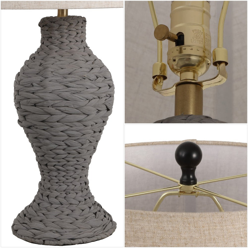 Elicia 31" Seagrass Weave LED Table Lamp