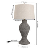 Elicia 31" Seagrass Weave LED Table Lamp