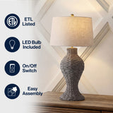 Elicia 31" Seagrass Weave LED Table Lamp