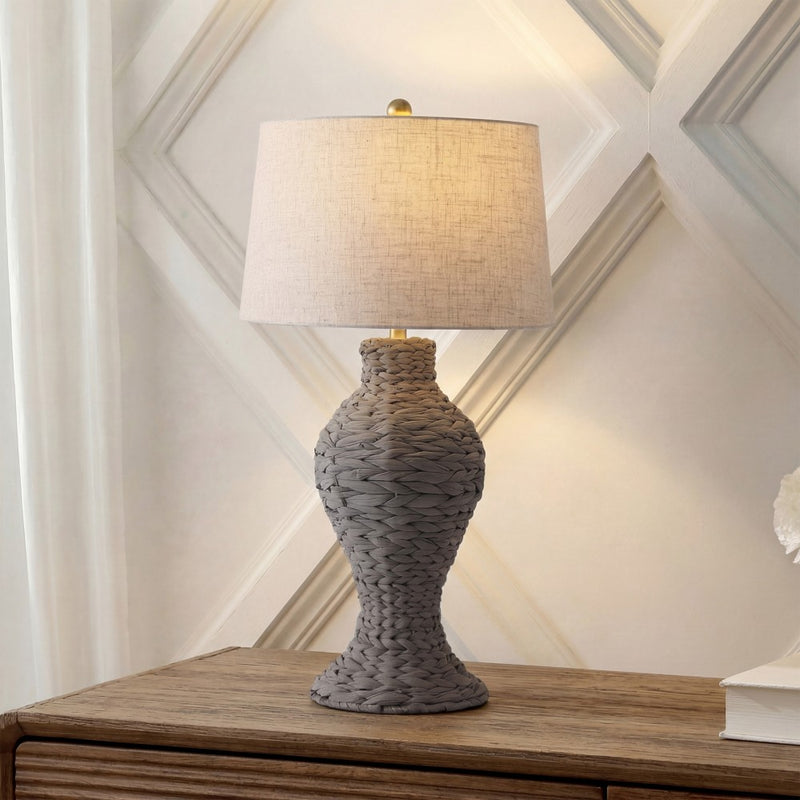 Elicia 31" Seagrass Weave LED Table Lamp