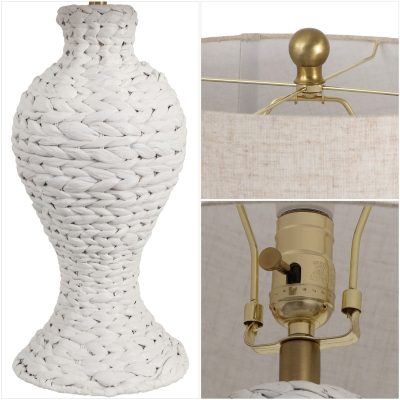 Elicia 31" Seagrass Weave LED Table Lamp