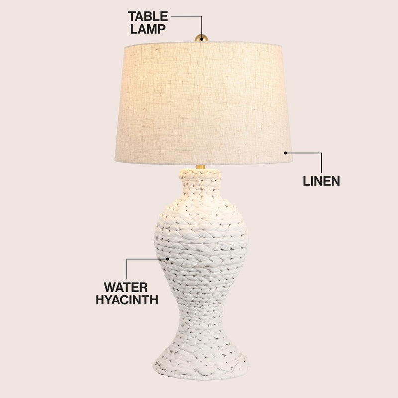 Elicia 31" Seagrass Weave LED Table Lamp