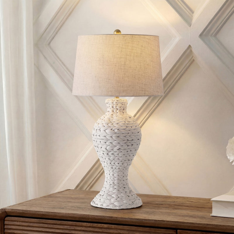 Elicia 31" Seagrass Weave LED Table Lamp