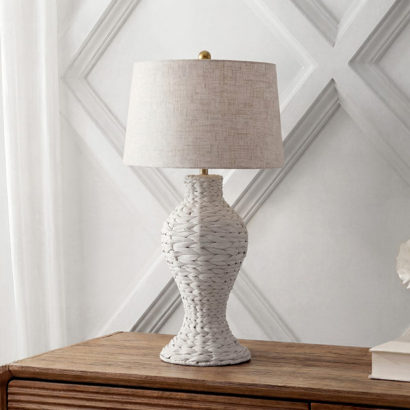 Elicia 31" Seagrass Weave LED Table Lamp