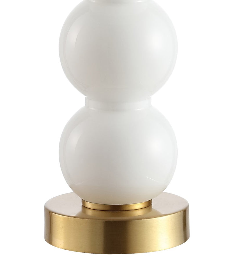 February 21" Glass/Metal LED Table Lamp