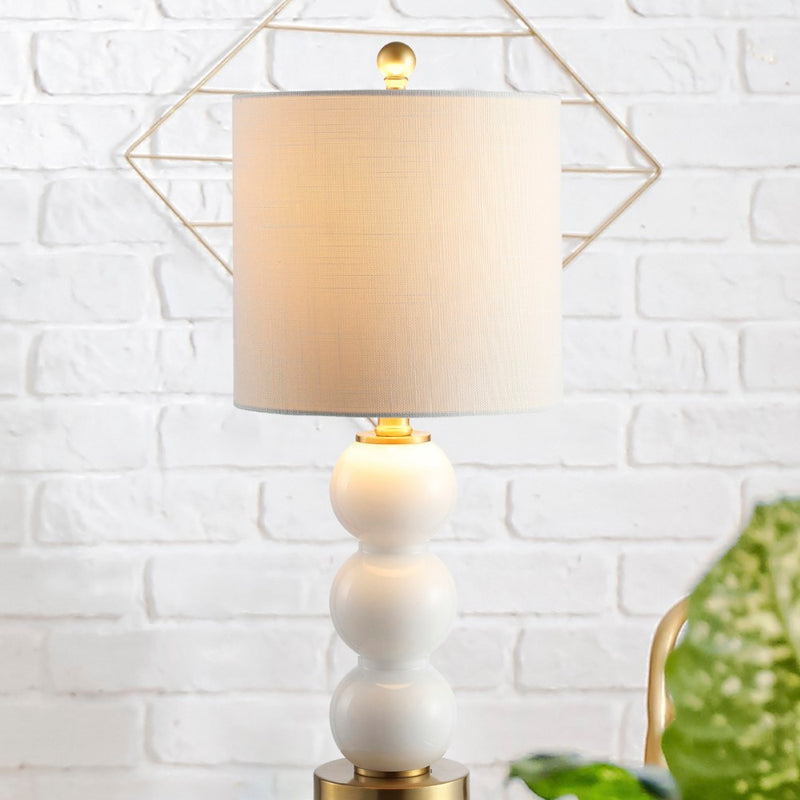 February 21" Glass/Metal LED Table Lamp
