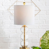 February 21" Glass/Metal LED Table Lamp