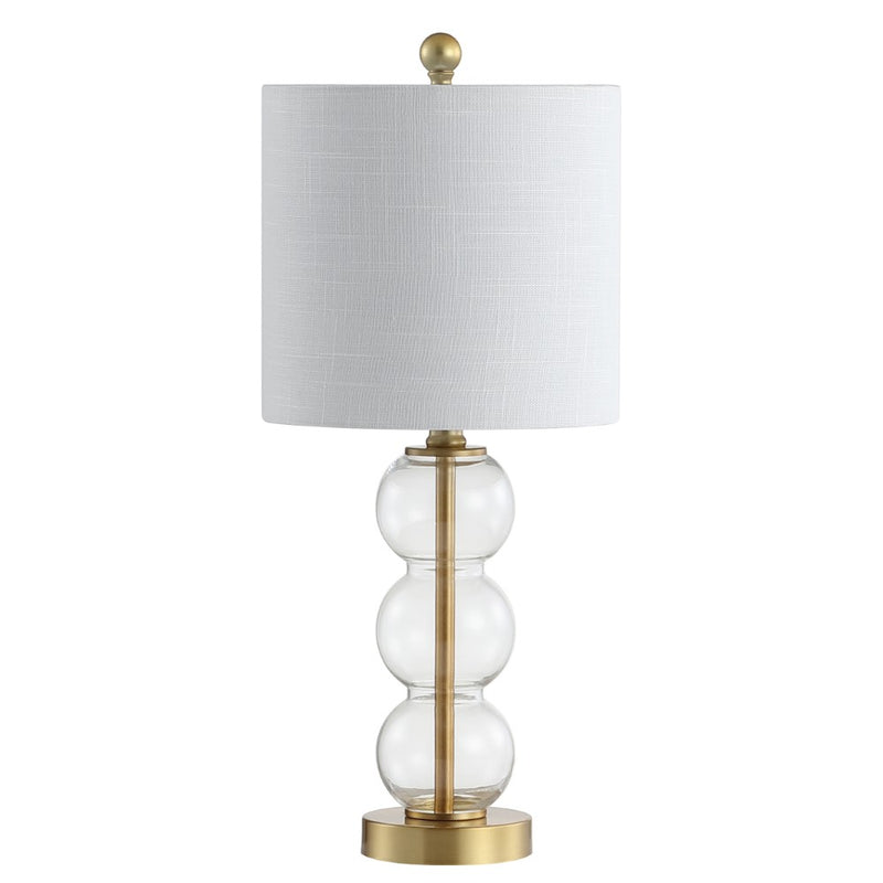 February 21" Glass/Metal LED Table Lamp