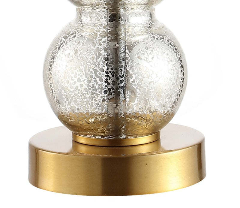 February 21" Glass/Metal LED Table Lamp