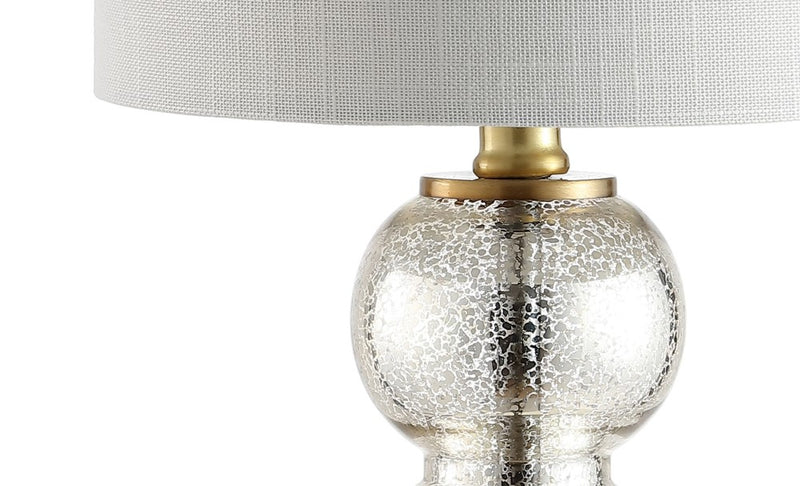 February 21" Glass/Metal LED Table Lamp