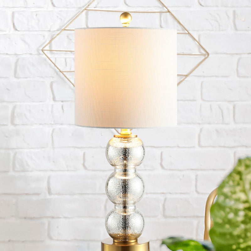 February 21" Glass/Metal LED Table Lamp