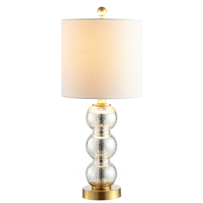 February 21" Glass/Metal LED Table Lamp