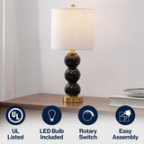 February 21" Glass/Metal LED Table Lamp