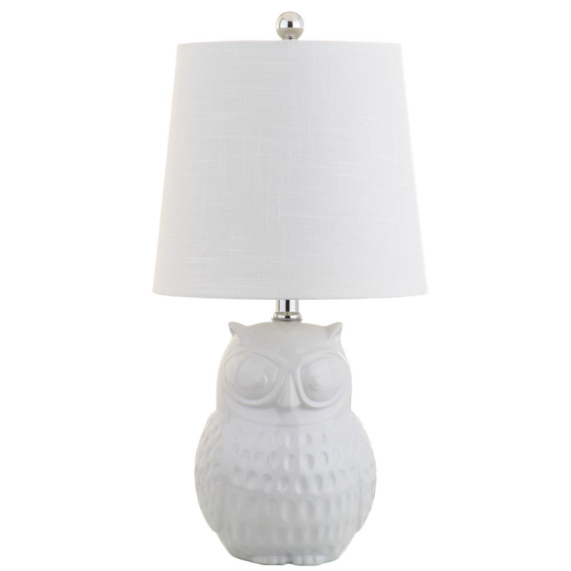 Hoot 20.5" Ceramic Mini LED Table Lamp - JONATHAN Y