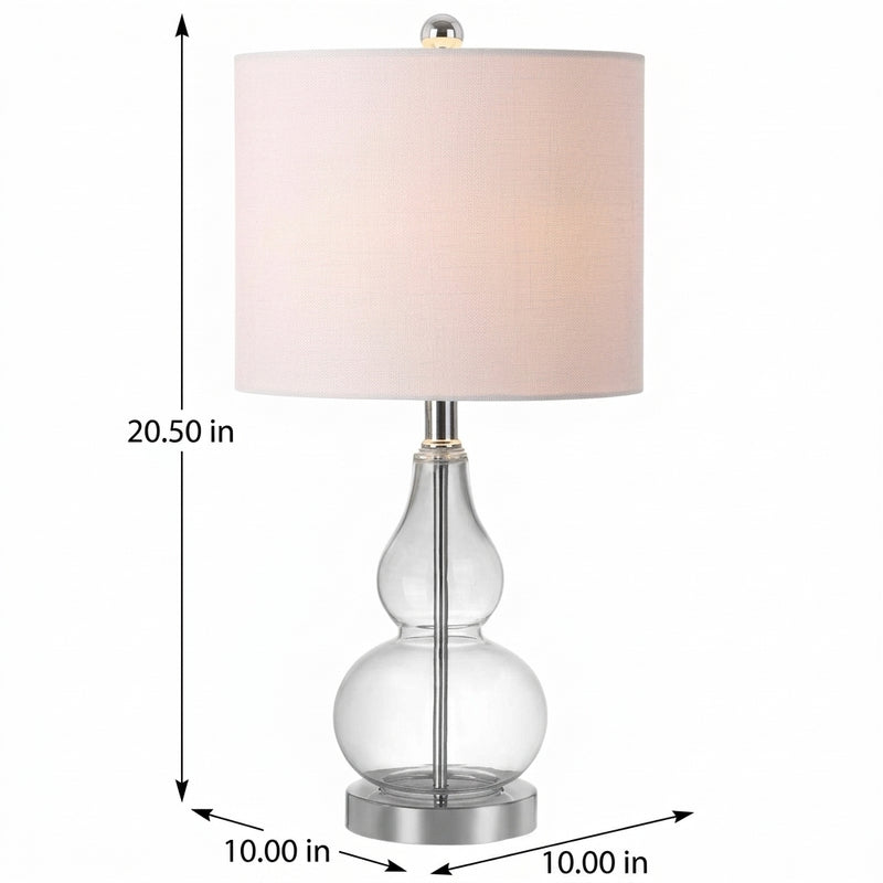 Anya 20.5" Mini Glass LED Table Lamp Clear – DIM