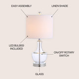 Colette 20" Mini Glass LED Table Lamp