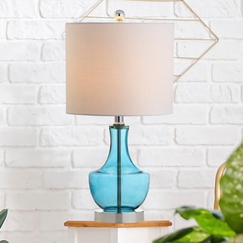 Colette 20" Mini Glass LED Table Lamp - JONATHAN Y
