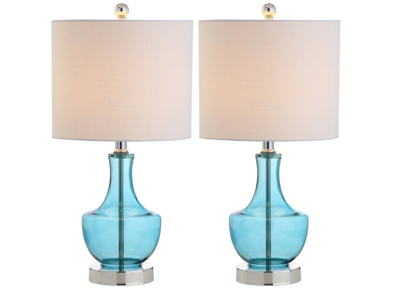 Colette 20" Mini Glass LED Table Lamp - JONATHAN Y