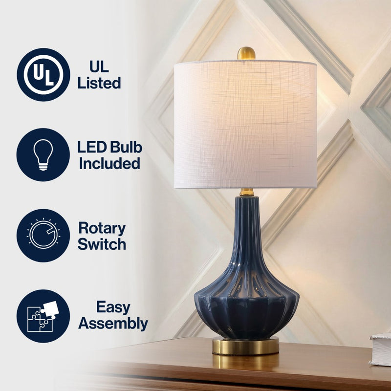 Parker 21.5" Ceramic Mini LED Table Lamp