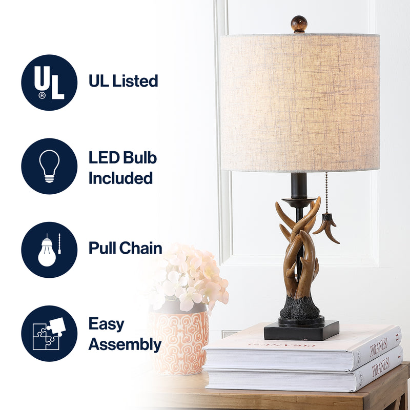 Gaston 20.5" Resin Mini LED Table Lamp