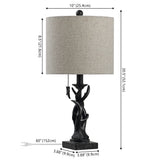 Gaston 20.5" Resin Mini LED Table Lamp