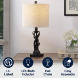 Gaston 20.5" Resin Mini LED Table Lamp