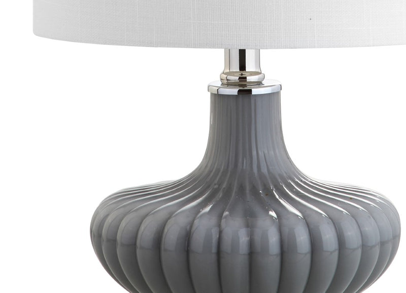 Kamille 18" Glass and Lucite LED Table Lamp - JONATHAN Y