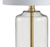 Duncan 20.5" Glass/Metal LED Table Lamp - JONATHAN Y