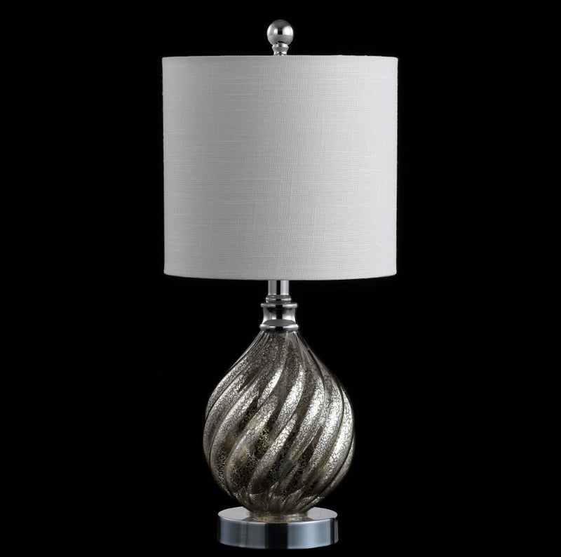 Lawrence 20.5" Glass/Metal LED Table Lamp - JONATHAN Y