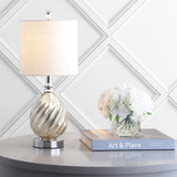 Lawrence 20.5" Glass/Metal LED Table Lamp - JONATHAN Y