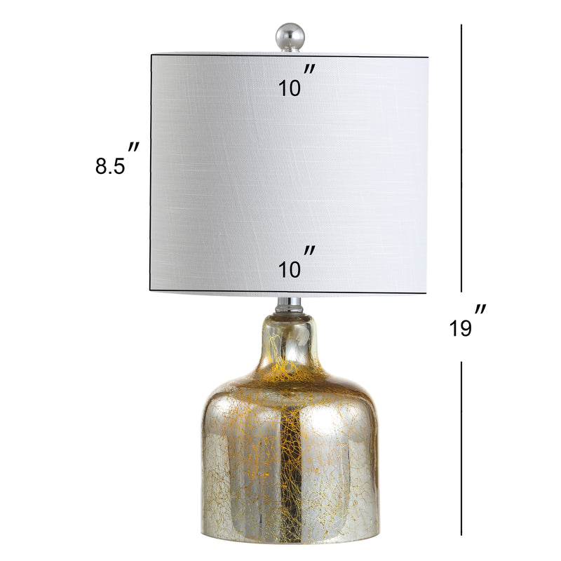 Gemma 19" Glass Bell LED Table Lamp - JONATHAN Y