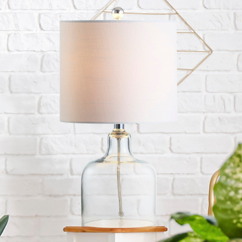 Gemma 19" Glass Bell LED Table Lamp - JONATHAN Y