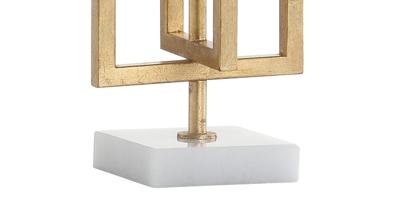 Anya 20.25" Metal/Marble LED Table Lamp
