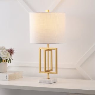 Anya 20.25" Metal/Marble LED Table Lamp