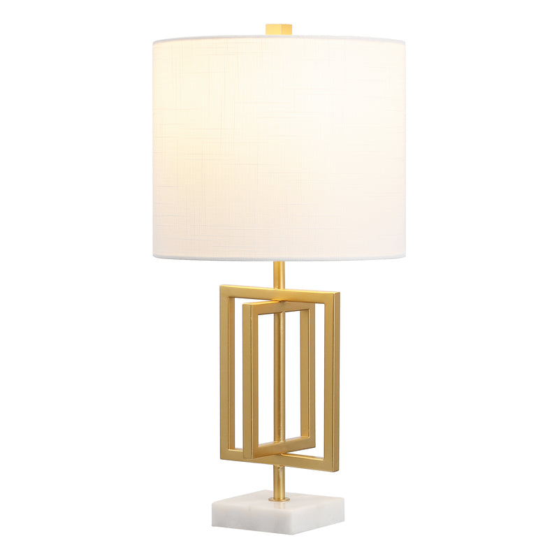 Anya 20.25" Metal/Marble LED Table Lamp