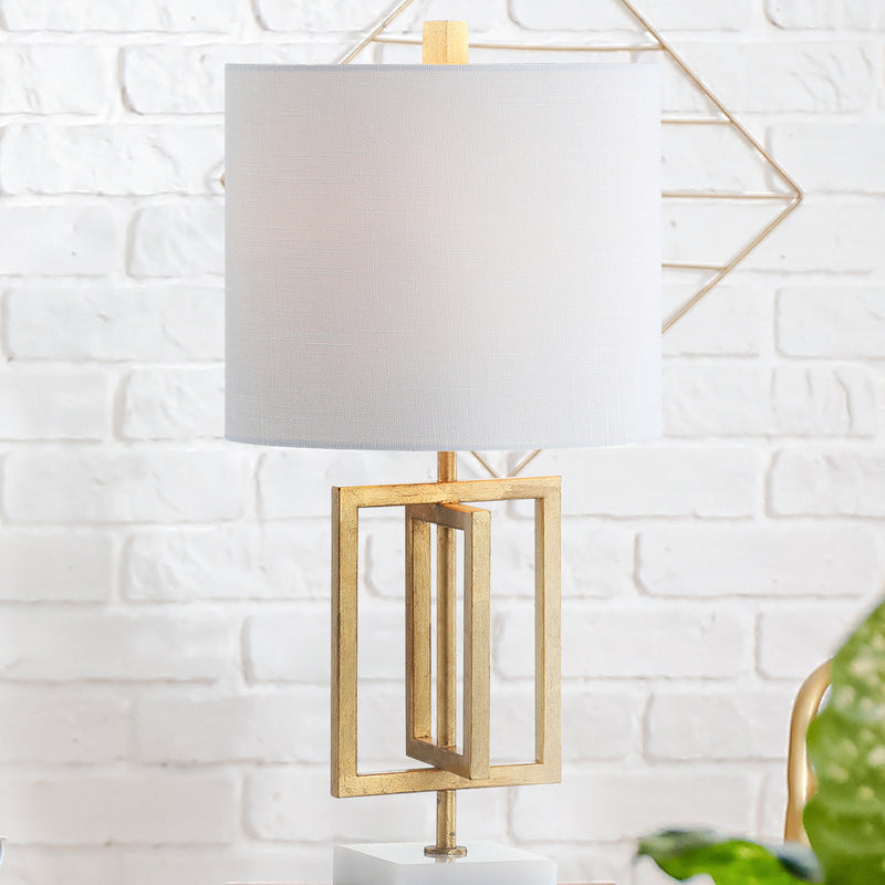 Anya 20.25" Metal/Marble LED Table Lamp