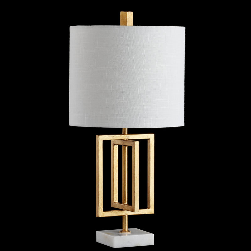 Anya 20.25" Metal/Marble LED Table Lamp