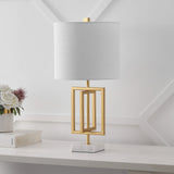 Anya 20.25" Metal/Marble LED Table Lamp