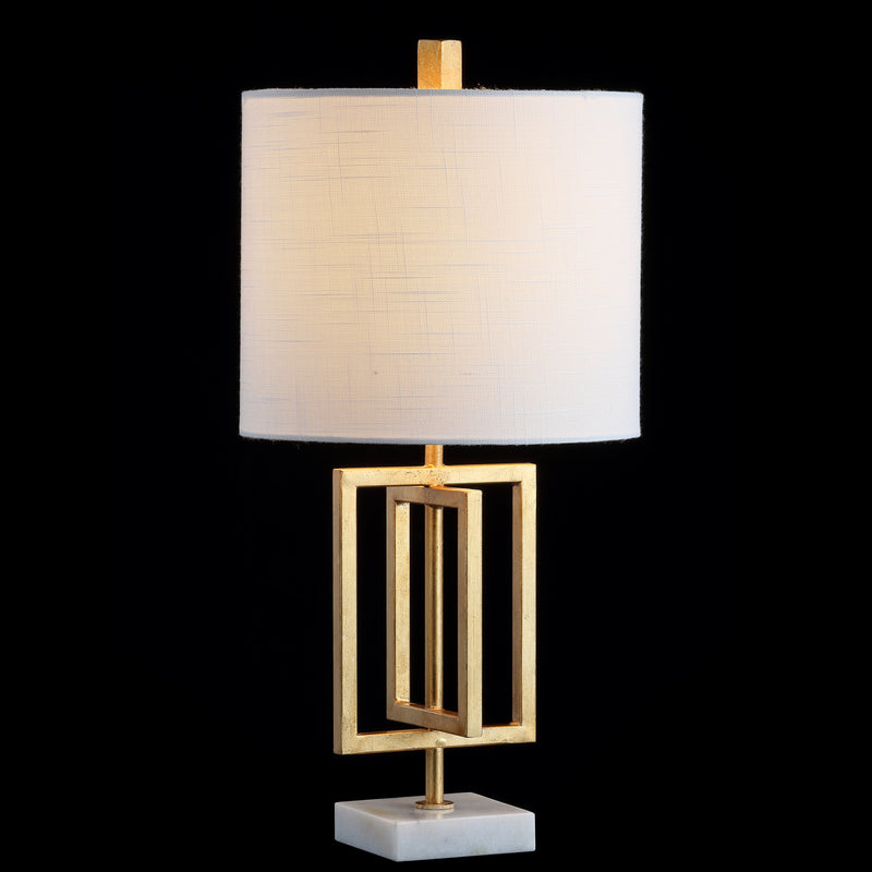 Anya 20.25" Metal/Marble LED Table Lamp