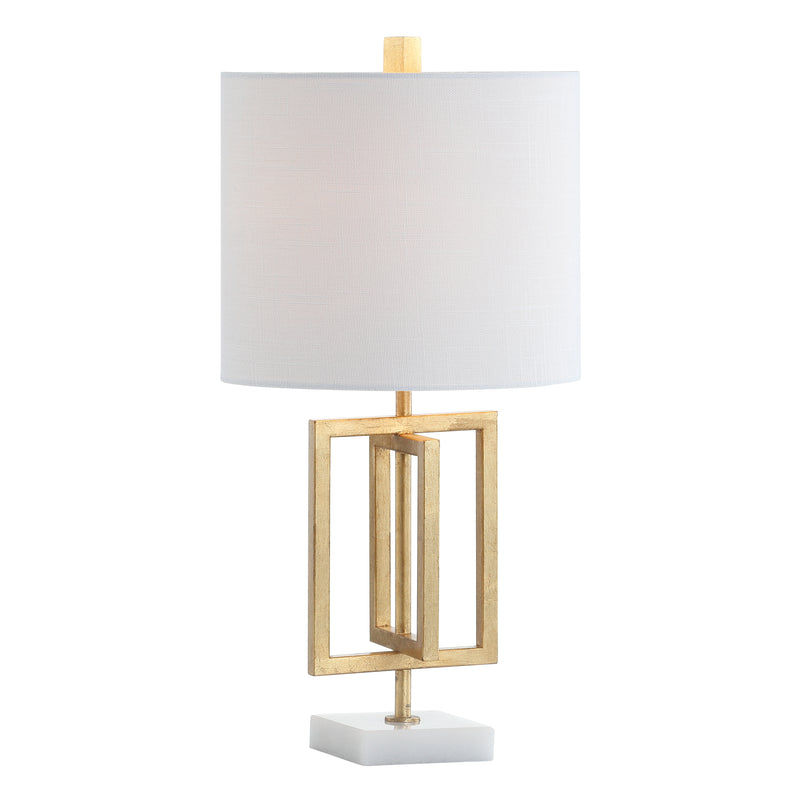 Anya 20.25" Metal/Marble LED Table Lamp
