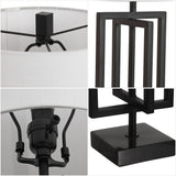 Anya 20.25" Metal/Marble LED Table Lamp