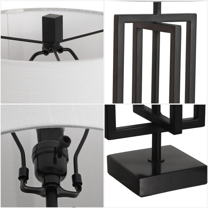 Anya 20.25" Metal/Marble LED Table Lamp
