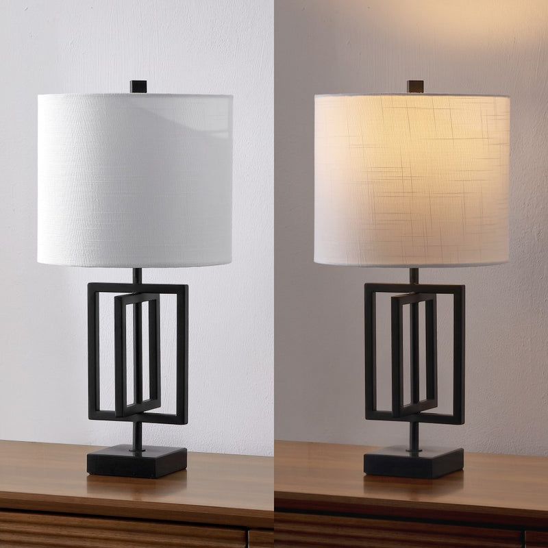 Anya 20.25" Metal/Marble LED Table Lamp