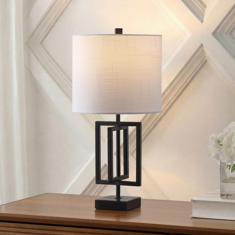 Anya 20.25" Metal/Marble LED Table Lamp