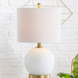 Julienne 20.5" Glass/Metal LED Table Lamp - JONATHAN Y